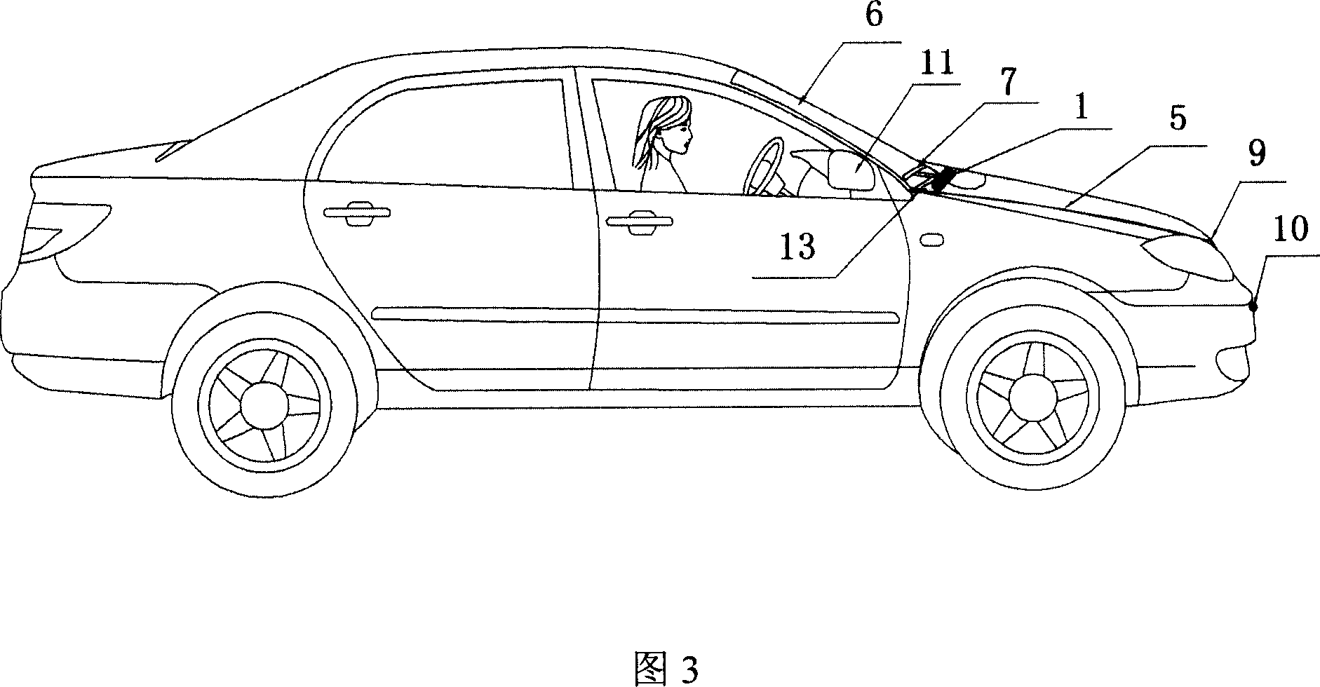 Vehicle with pedestrian protecting mechanism