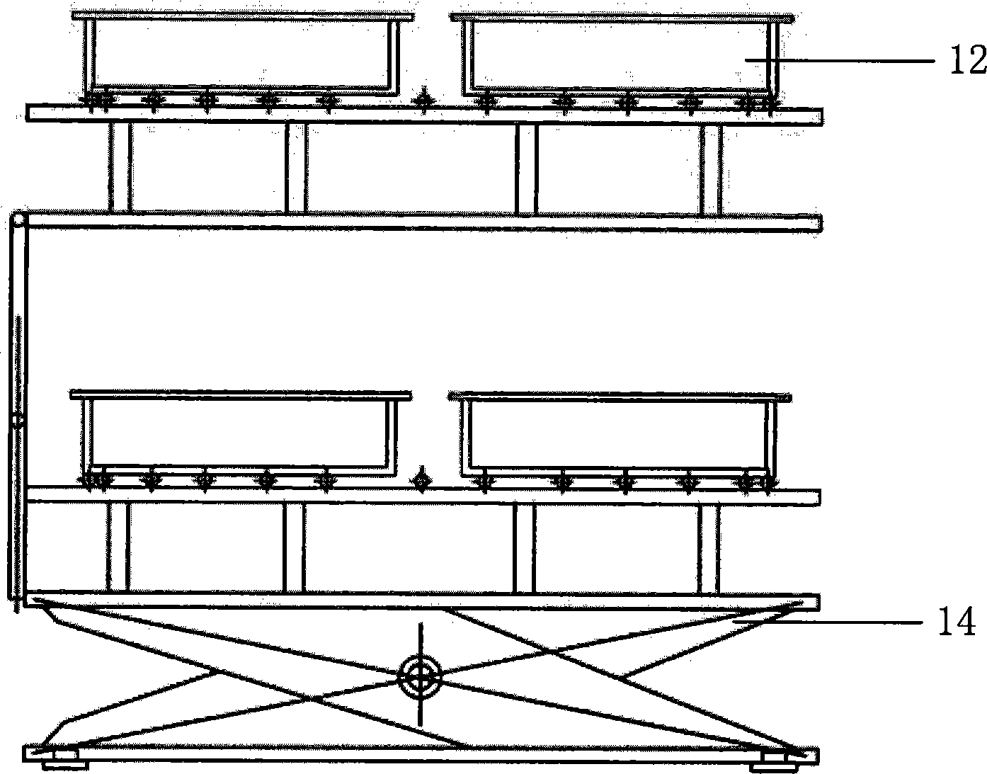 Low-temperature deep frying device and method for deep frying food