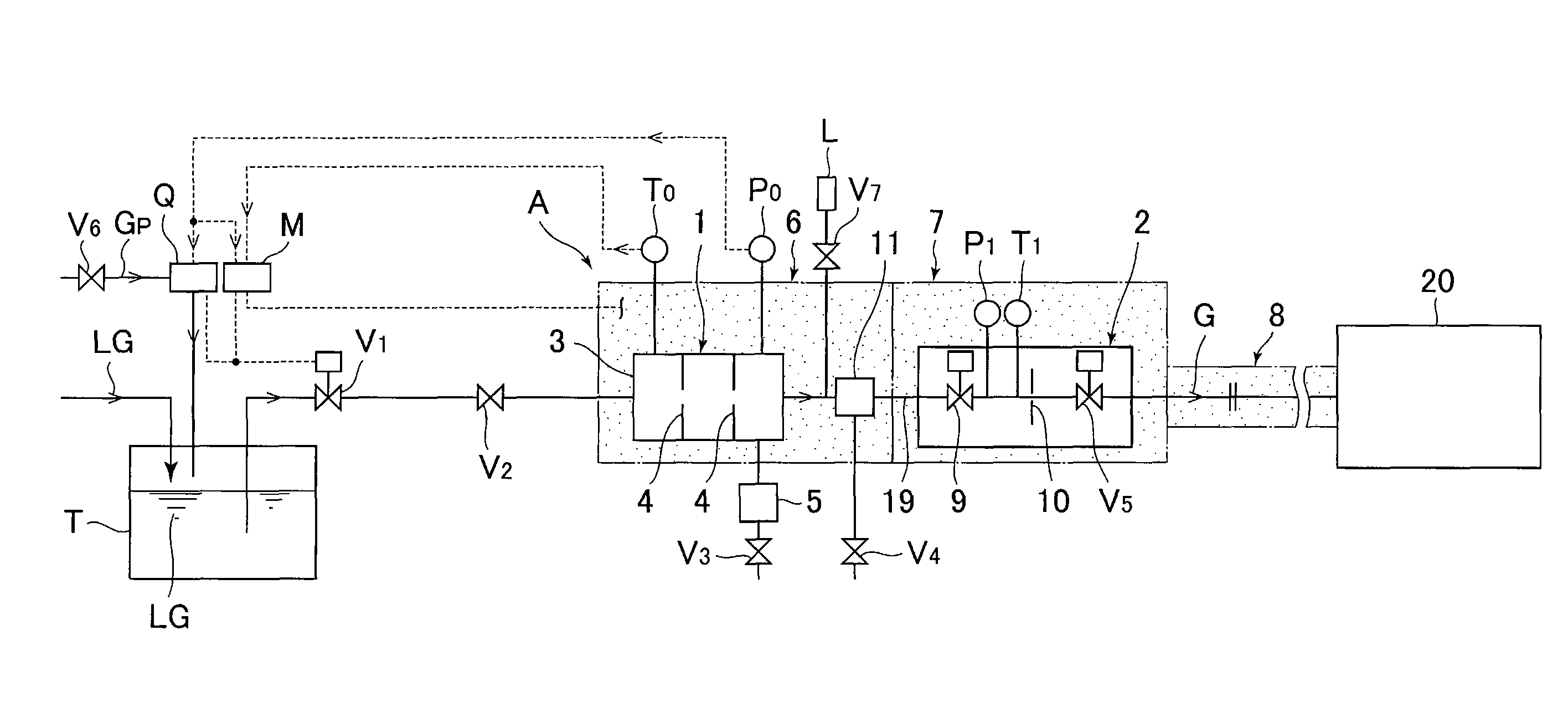 Gas supply apparatus equipped with vaporizer