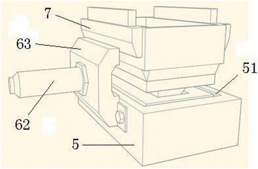 Continuous production device and method for locating boxes