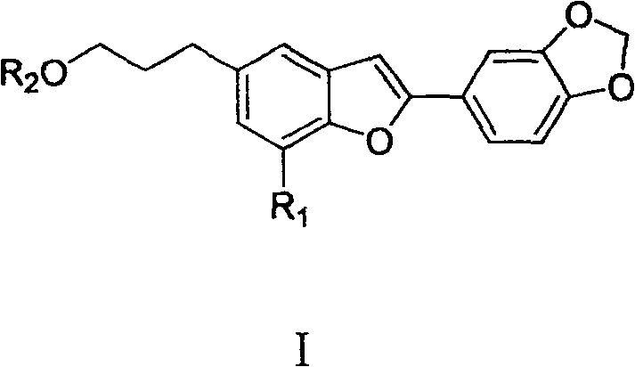 Oleanol type benzofuran and its glucoside applied in preparation of anti female hormone deficiency medicine