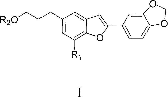 Oleanol type benzofuran and its glucoside applied in preparation of anti female hormone deficiency medicine