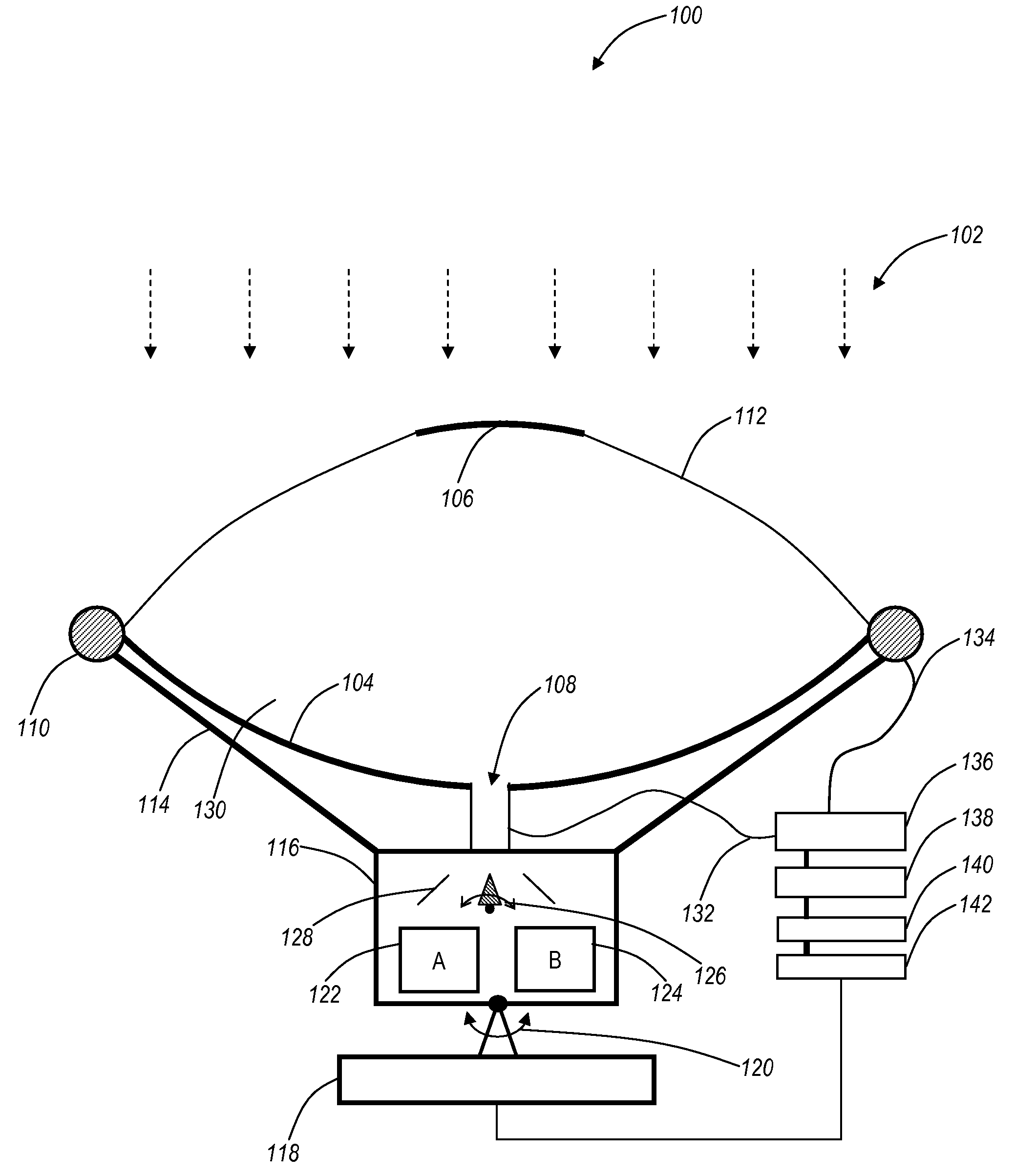 Systems and methods for collecting solar energy for conversion to electrical energy with piezoelectric generators