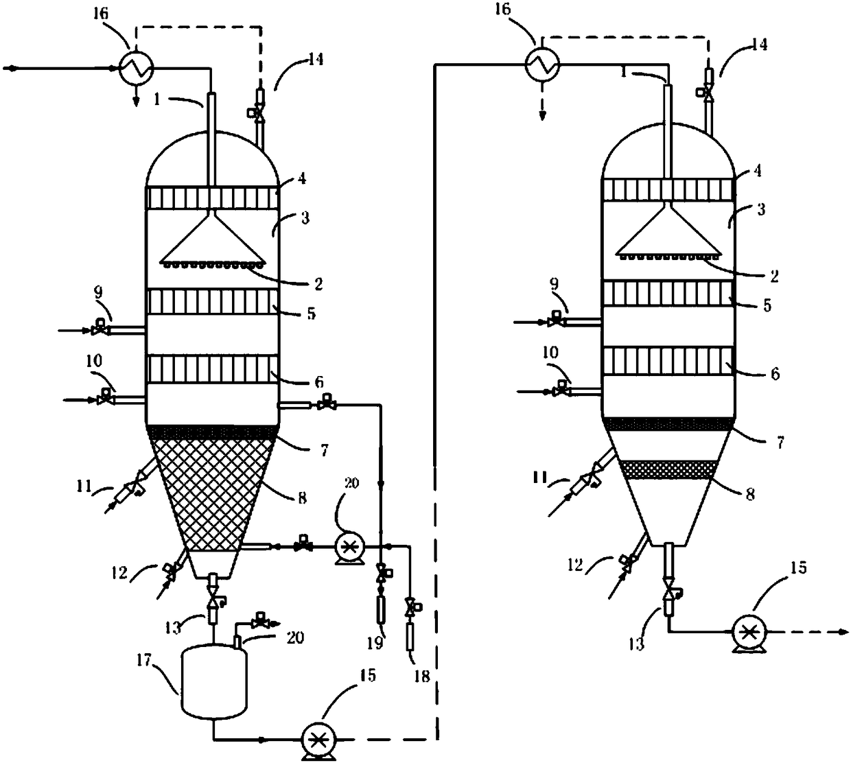 A process for continuous production of furfural from xylose