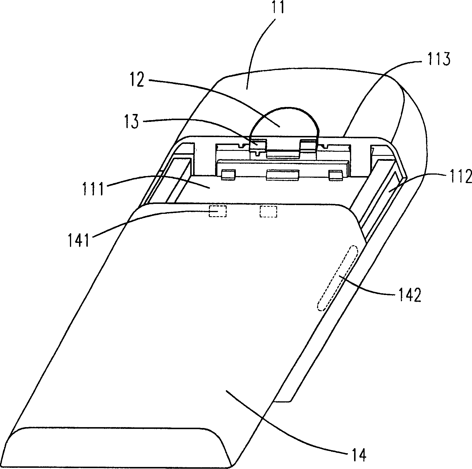 Clip buckle structure in battery seat