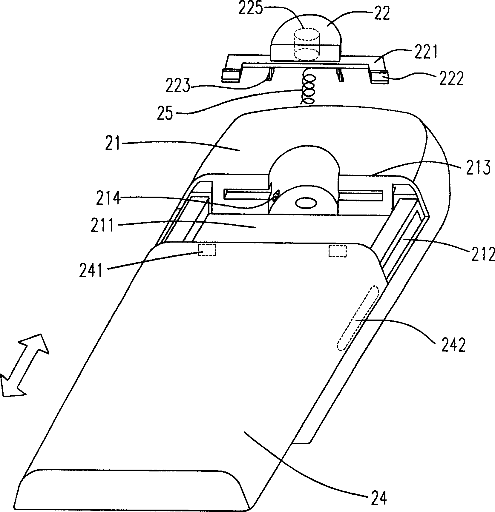 Clip buckle structure in battery seat