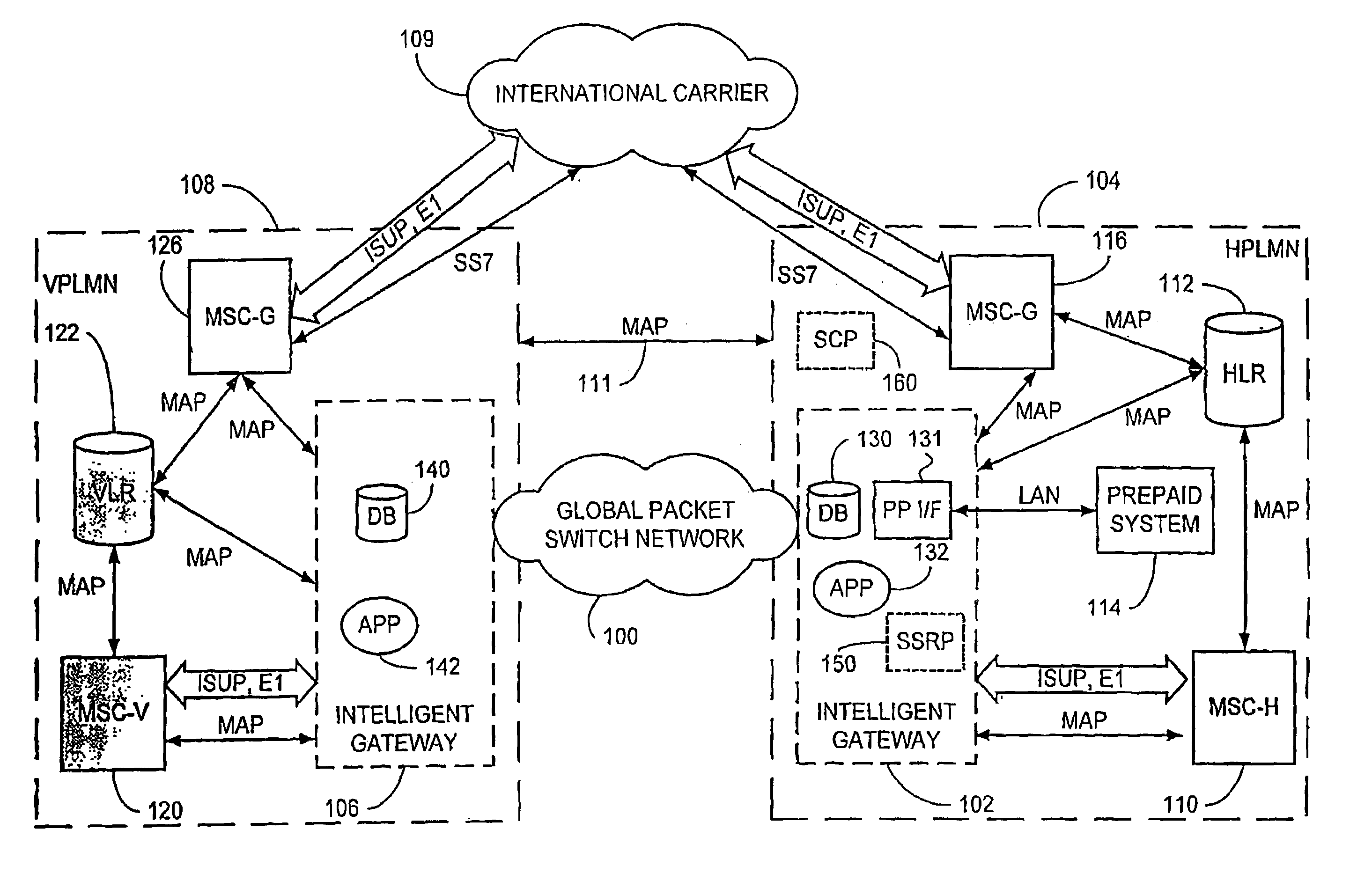 System and method for roaming for prepaid mobile telephone service