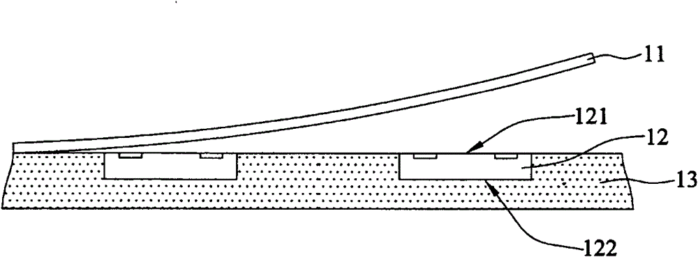 Manufacturing method of package with embedded chip