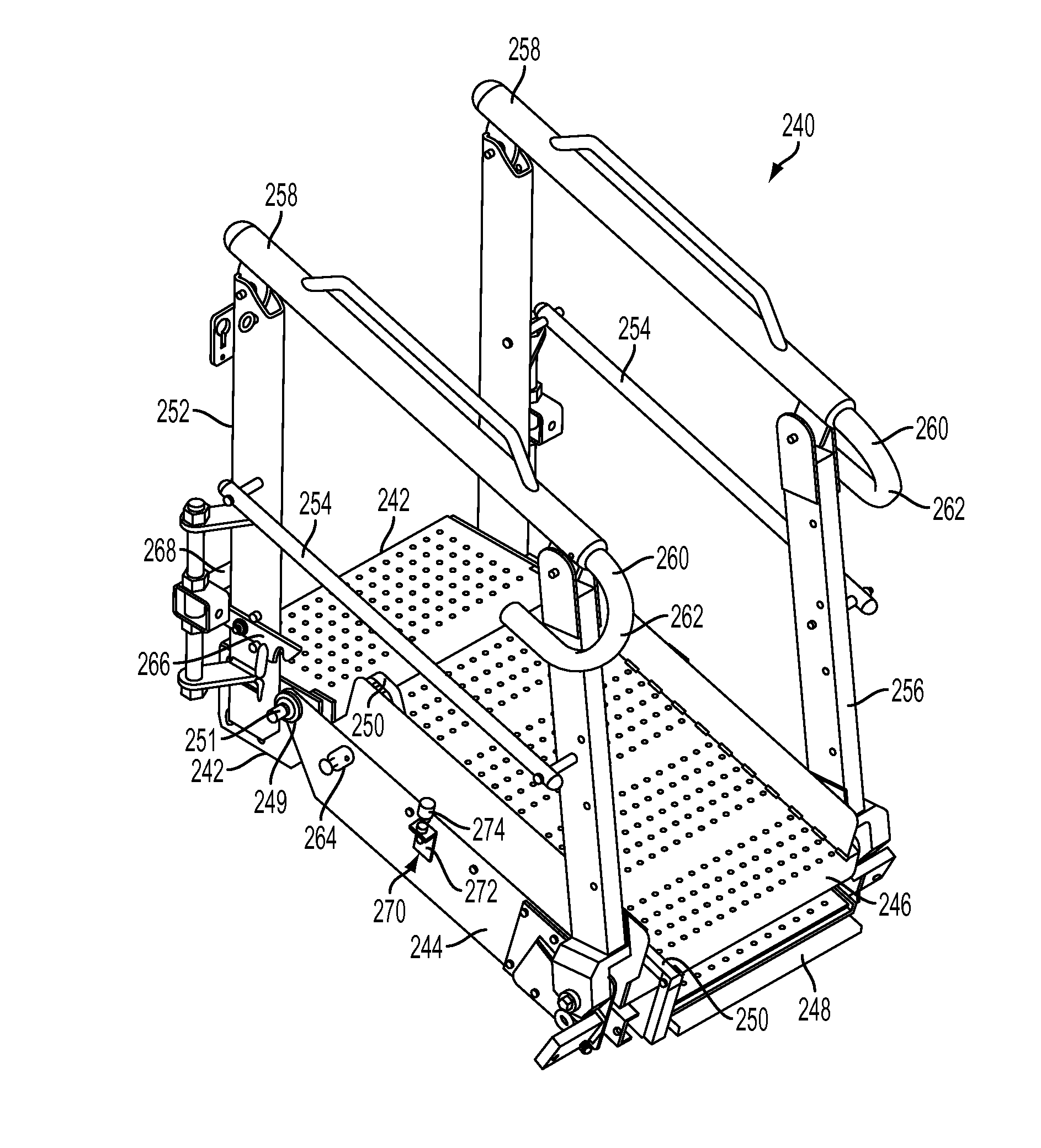 Gangway bearing retainer plate