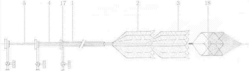 Pulmonary embolism preventing and thrombus removing device