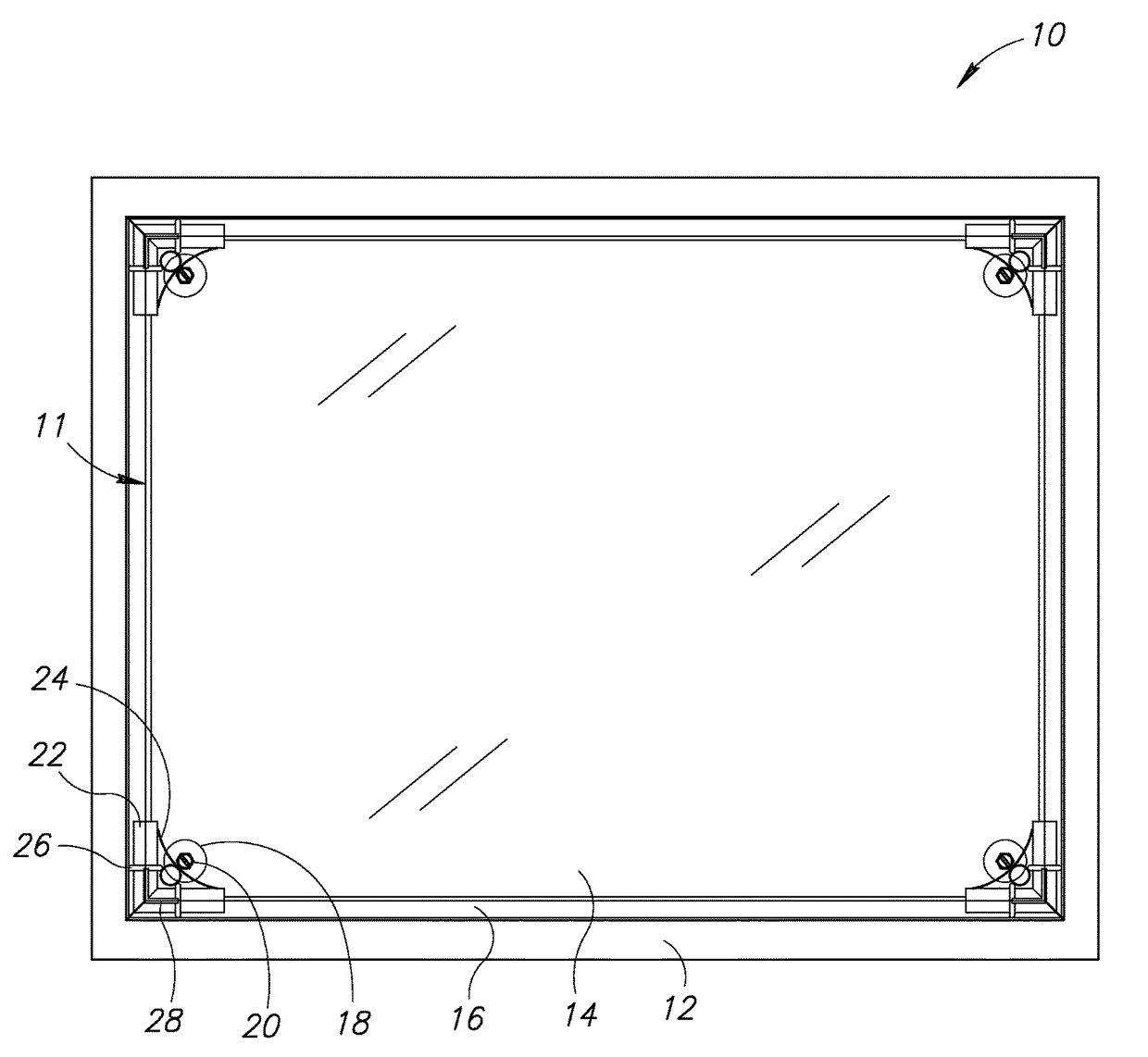 Frameless supplemental window for fenestration