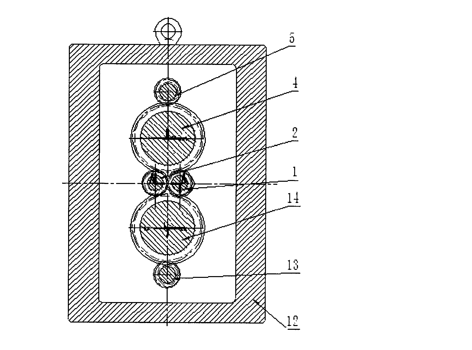 Same-direction double-screw transmission with oil motors