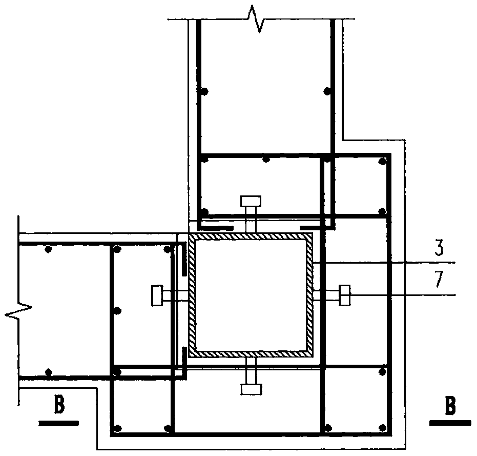 External elevator assembled prefabricated fundamental component of existing building and construction method thereof