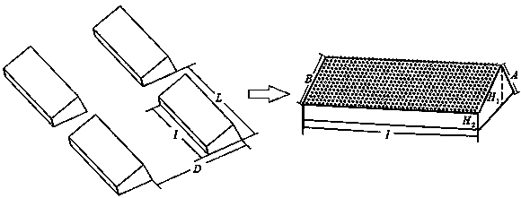 Design method of anisotropic super-hydrophobic surface of common nepenthes-imitating sliding area