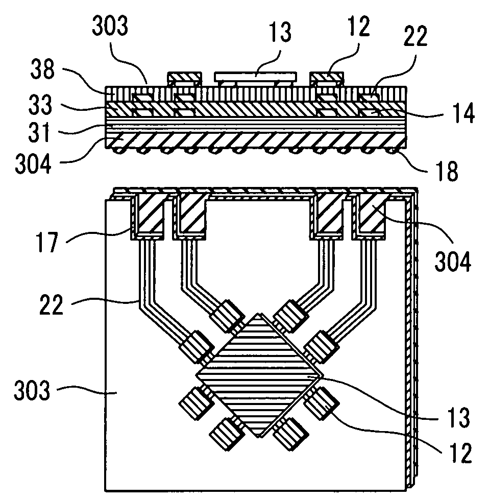 Optoelectronic integrated circuit device and communications equipment using same