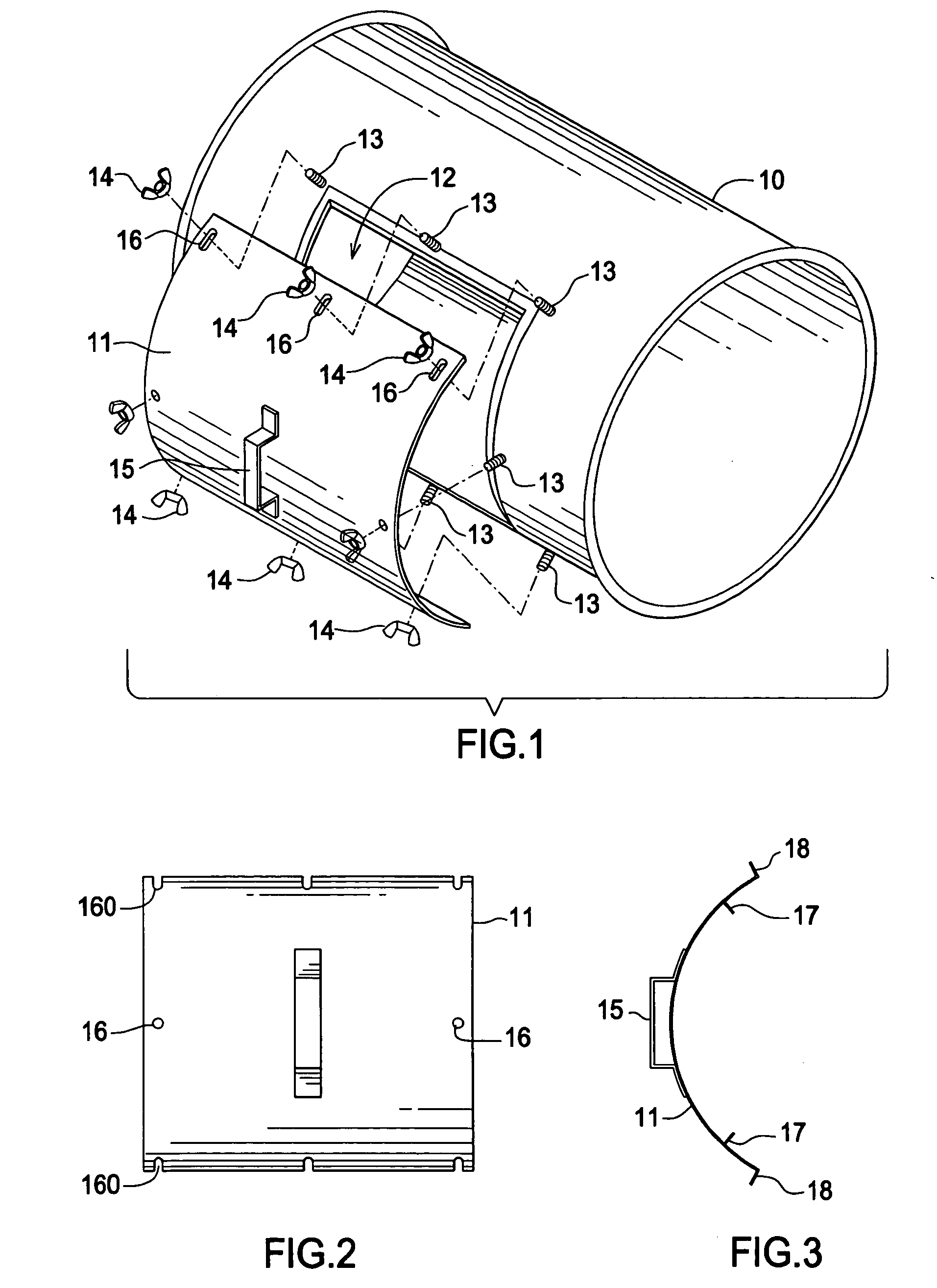 In-line access door