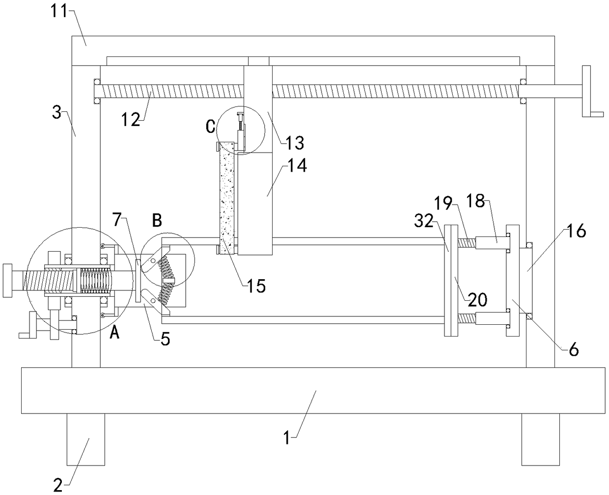 Circular tube polishing device for metalworking