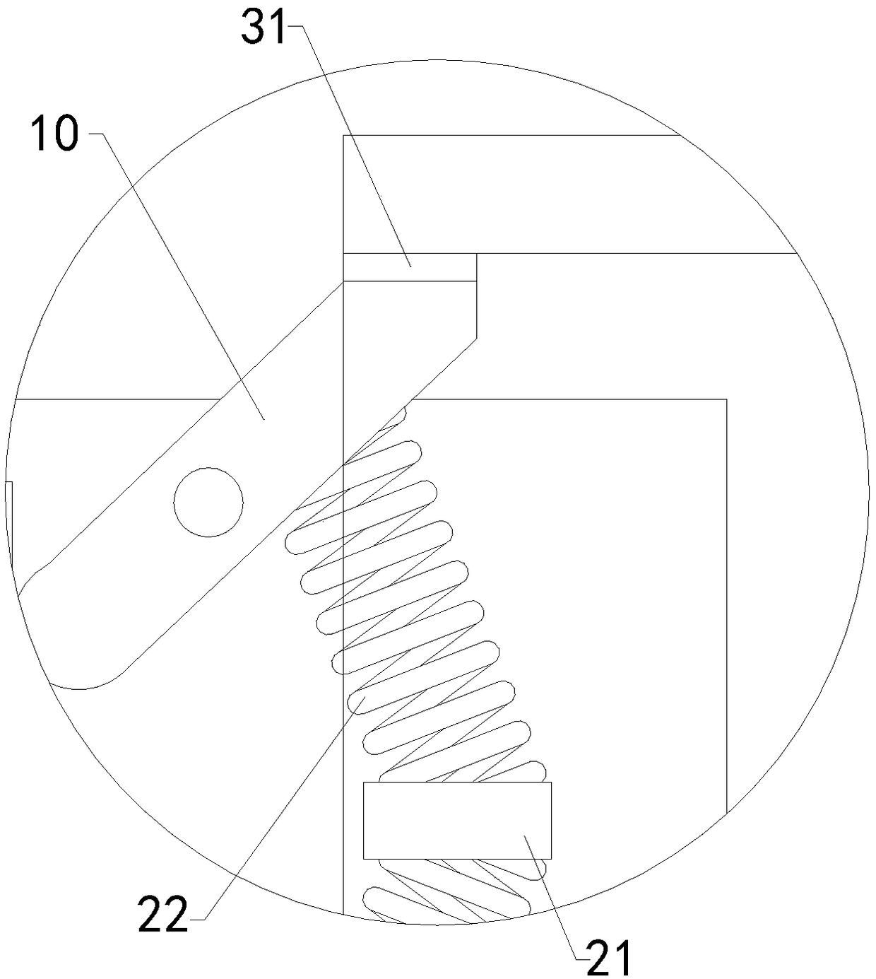 Circular tube polishing device for metalworking