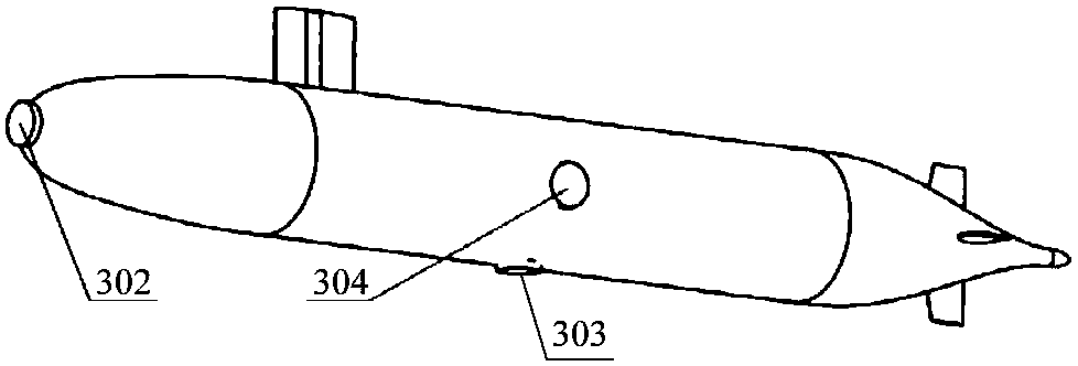 Experimental system with interaction of internal wave and submerged body