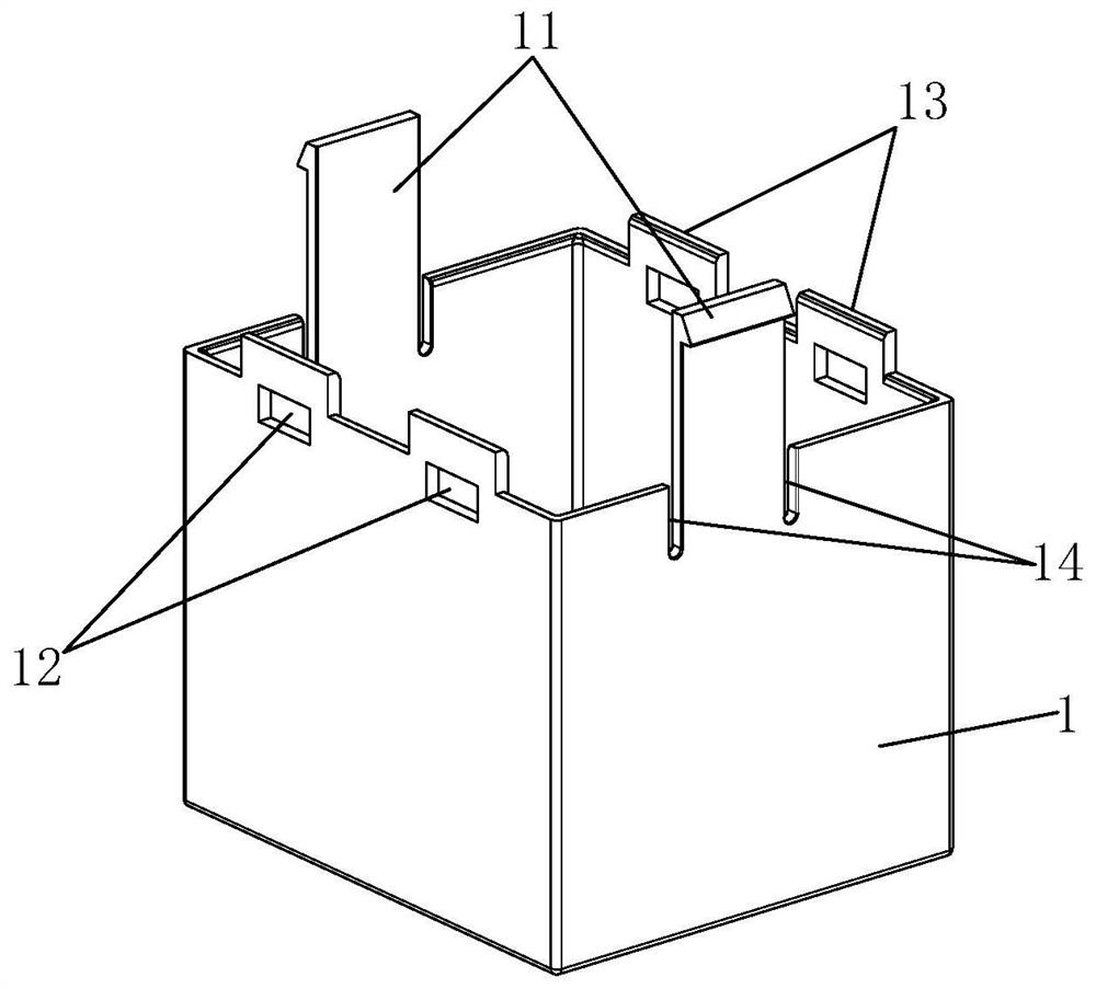 Electromagnetic relay with clamping structure