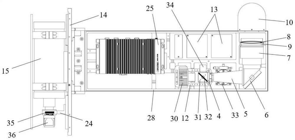 Discrete atmosphere laser radar system based on imaging principle