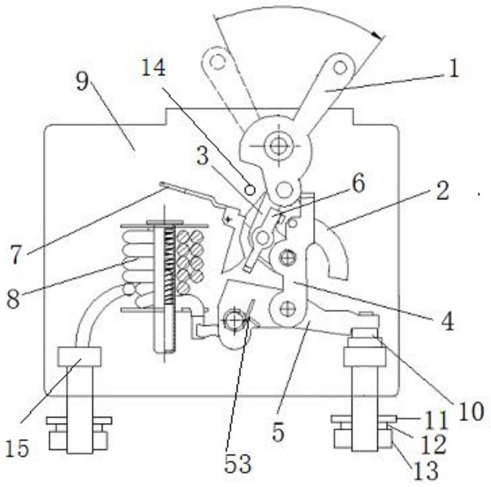 A high-locking reliability action switch and its power-on and power-off method