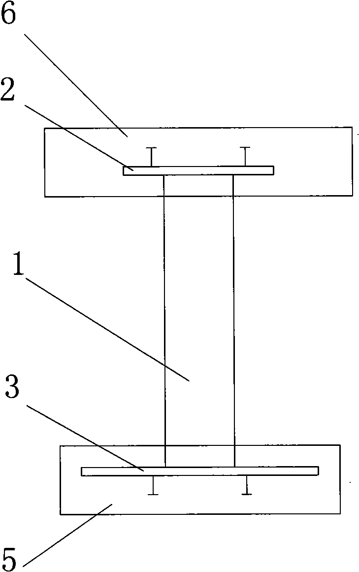 Corrugated steel ventral shield preflex composite beam and construction method thereof