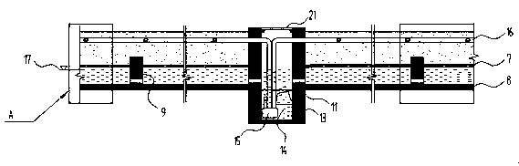 Rainwater storage and self-watering rain gardens using structural beam slabs