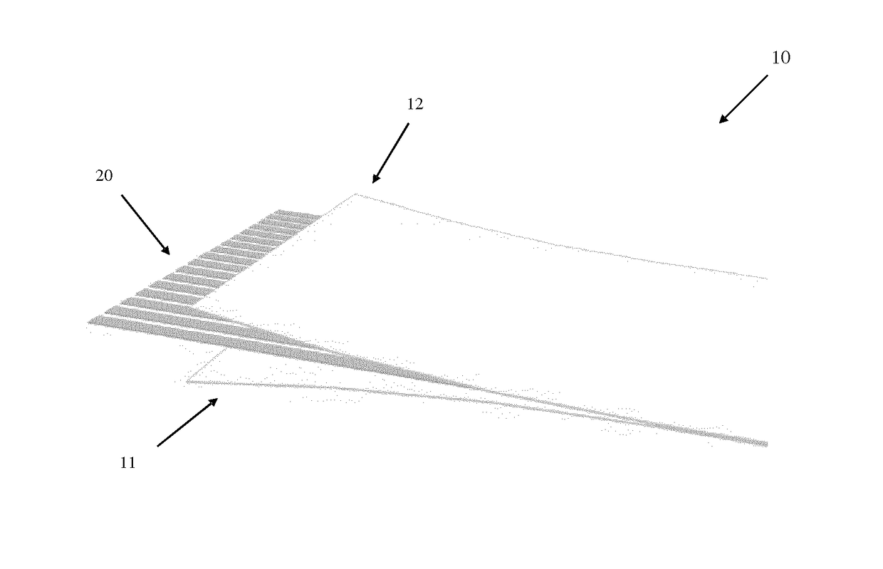 Tiled display, and display tile and carrier substrate for use in same