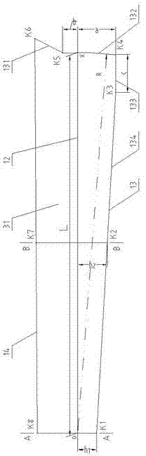 Speed boat model with constant wetted length and round bilge