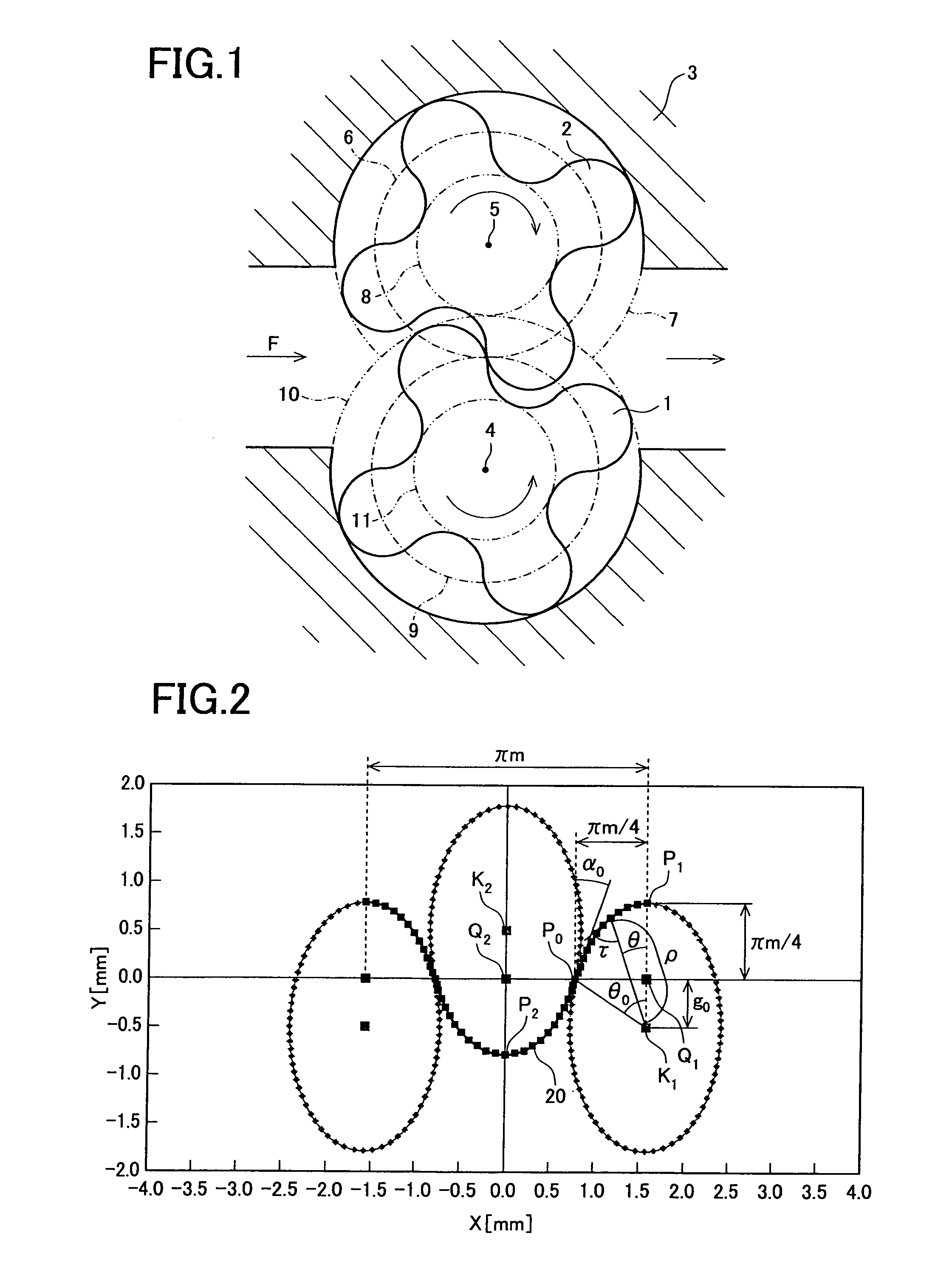 Positive displacement flowmeter and helical gear