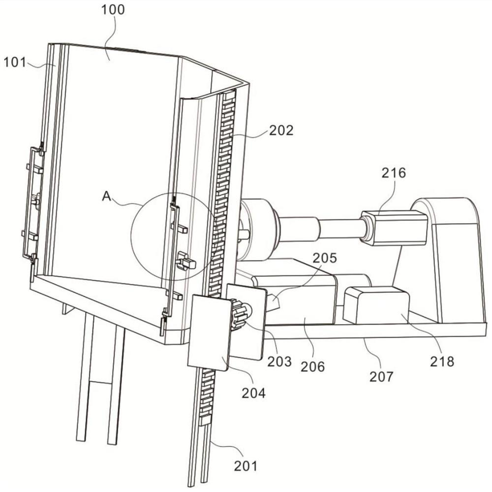 Self-adaptive material arranging and receiving auxiliary device for plastic basin injection molding processing