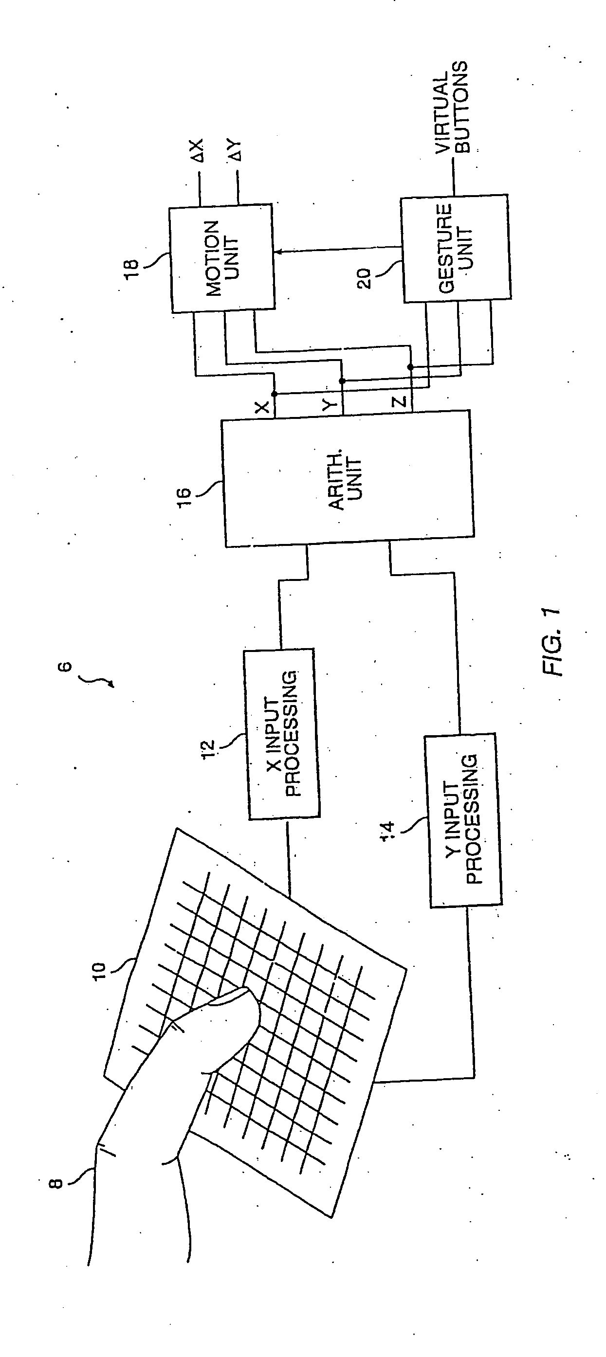 Object position detector with edge motion feature and gesture recognition