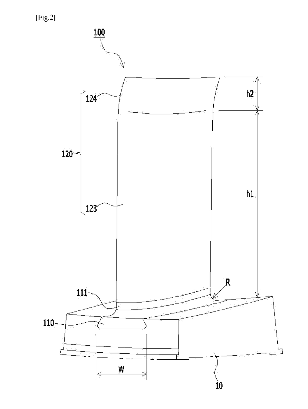 Cantilevered vane and gas turbine including the same