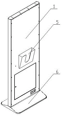 Self-service advertising terminal device