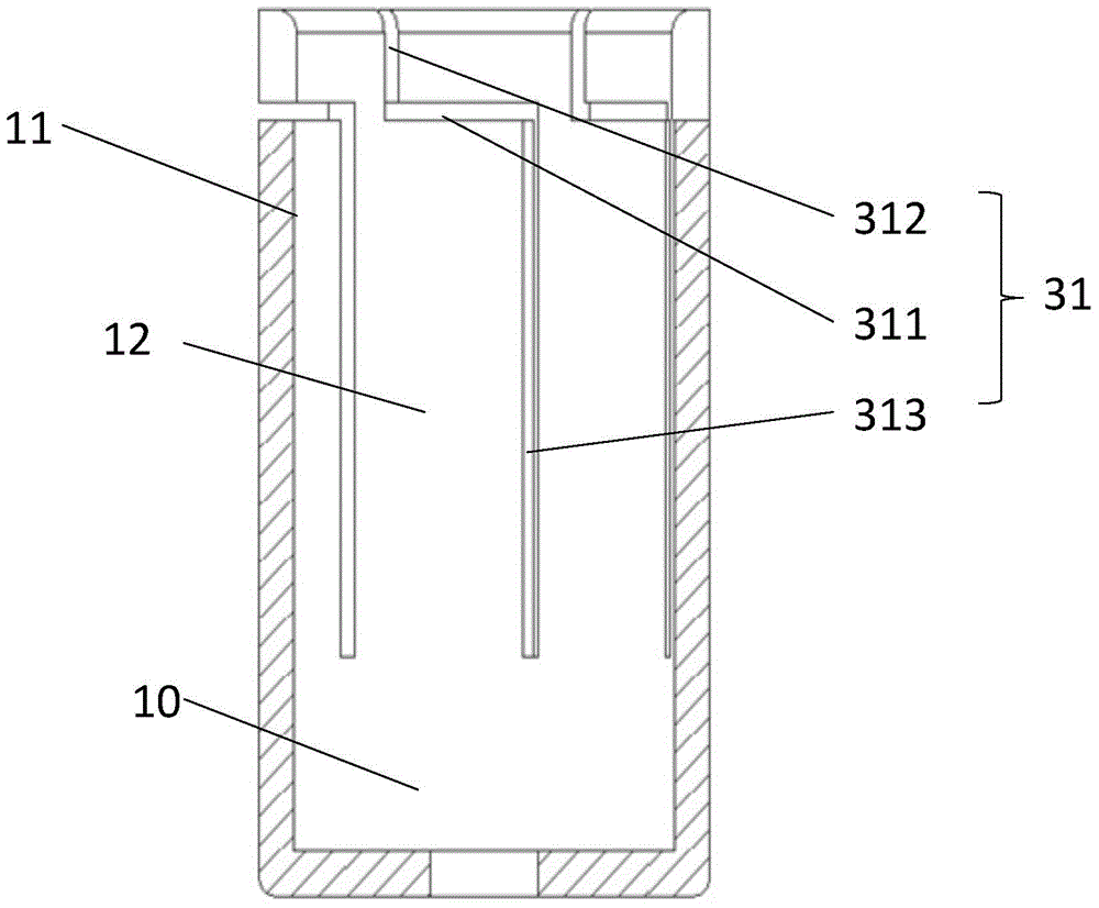 Grounding switch contact and direct movement plug-in type grounding switch with grounding switch contact