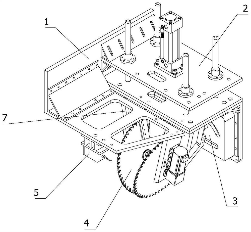 Highway pavement joint cutting device with automatic adjusting function for monitoring line installation