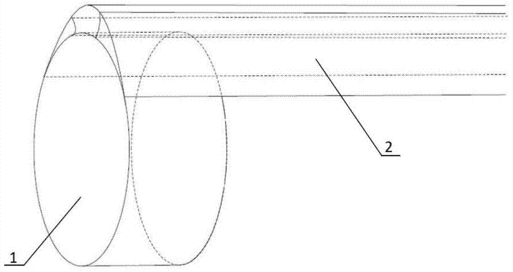 An auxiliary channel film sleeve for endoscopic treatment