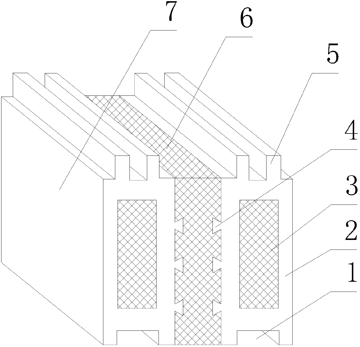 Acid rain-resistant exterior wall brick for building