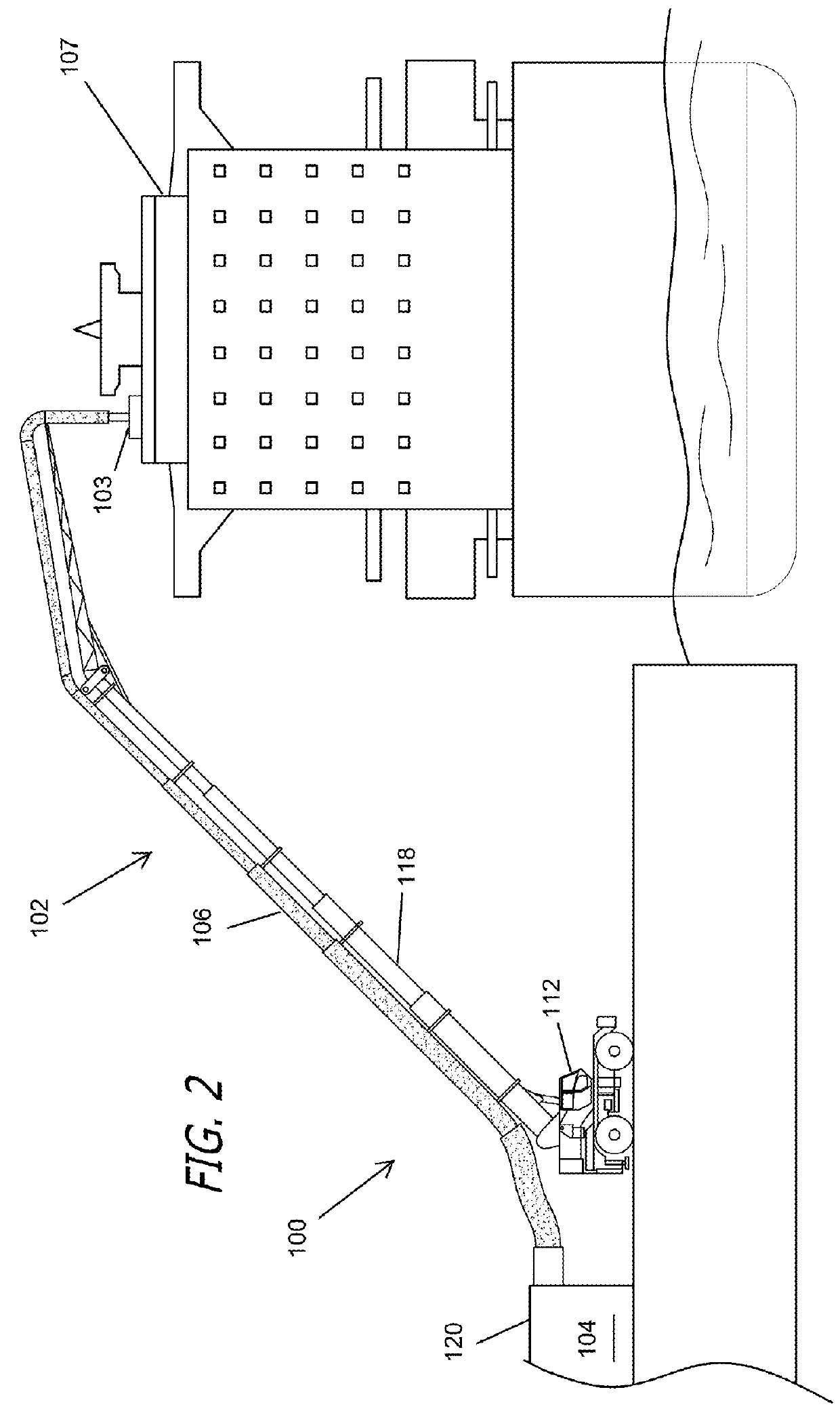 Movable emission control system for auxiliary diesel engines