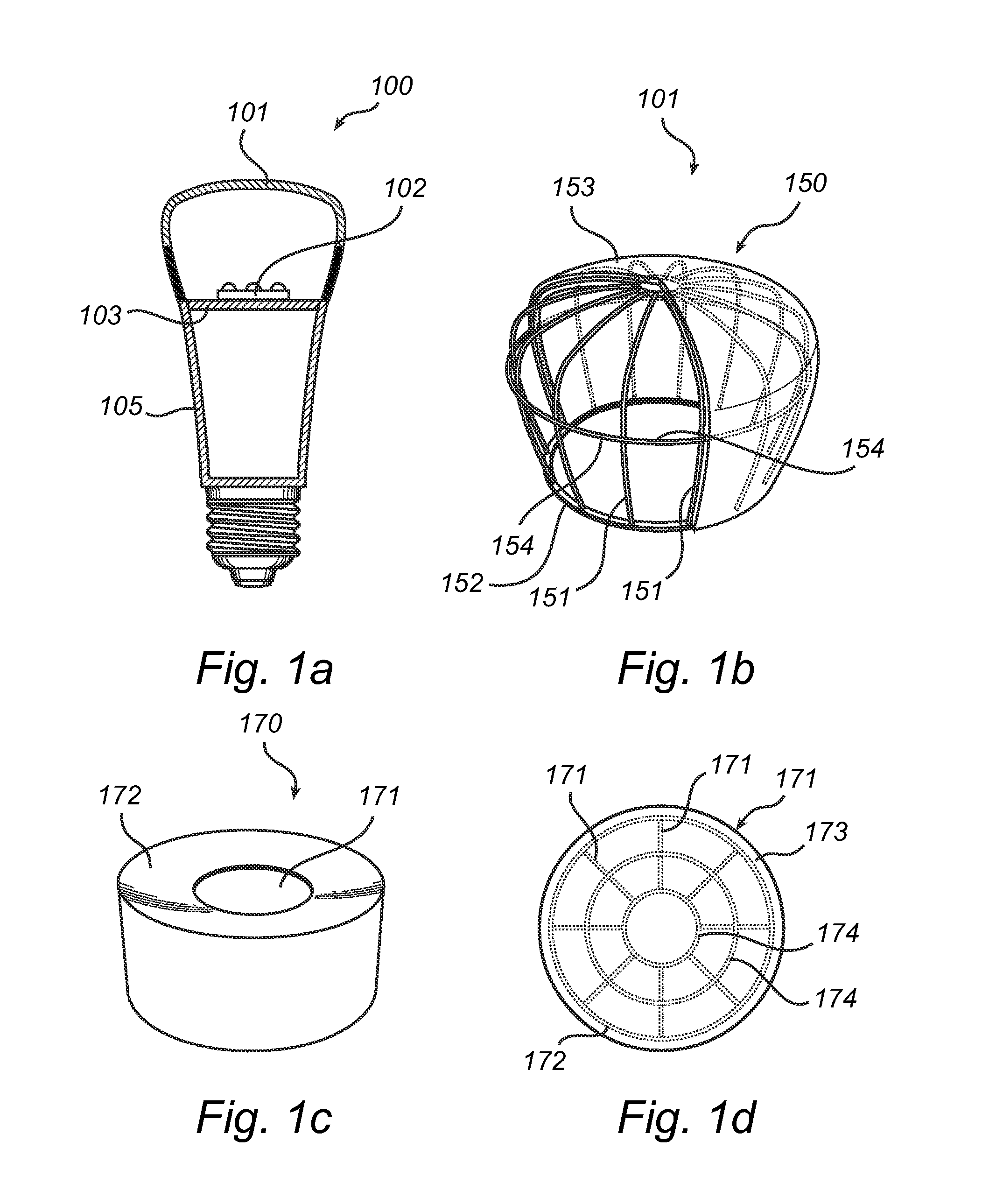 Lighting device with integrated lens heat sink