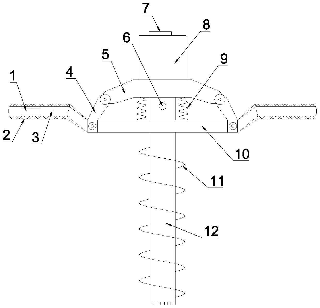 A soil sampling device for geological exploration