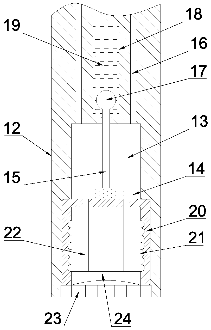 A soil sampling device for geological exploration