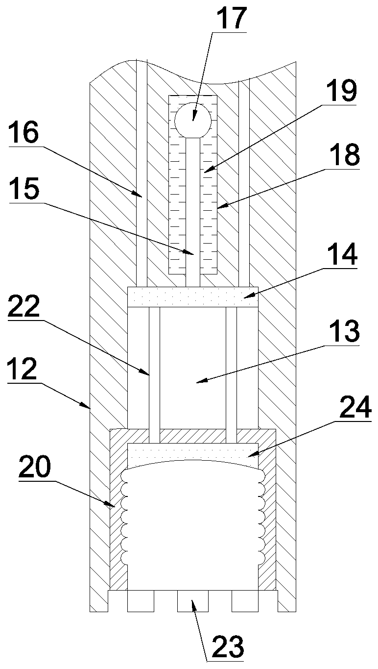 A soil sampling device for geological exploration