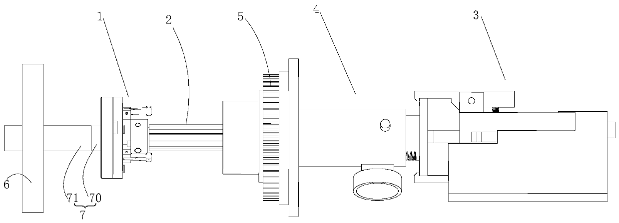 Spiral detaching drawing device