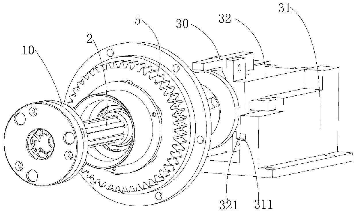 Spiral detaching drawing device