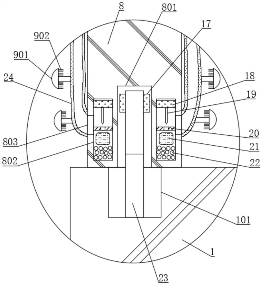 Deformation escape type water body treatment device capable of preventing water grass winding