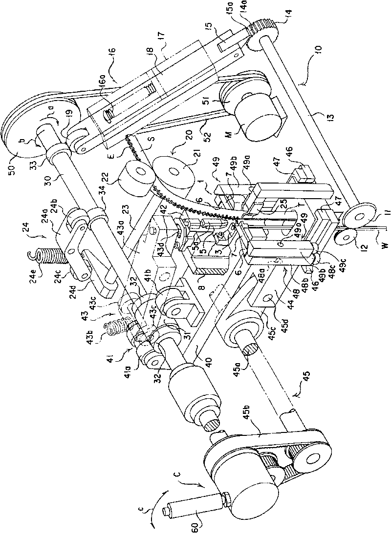 Main shaft anti-reversal device in zipper teeth chain continuous making machine