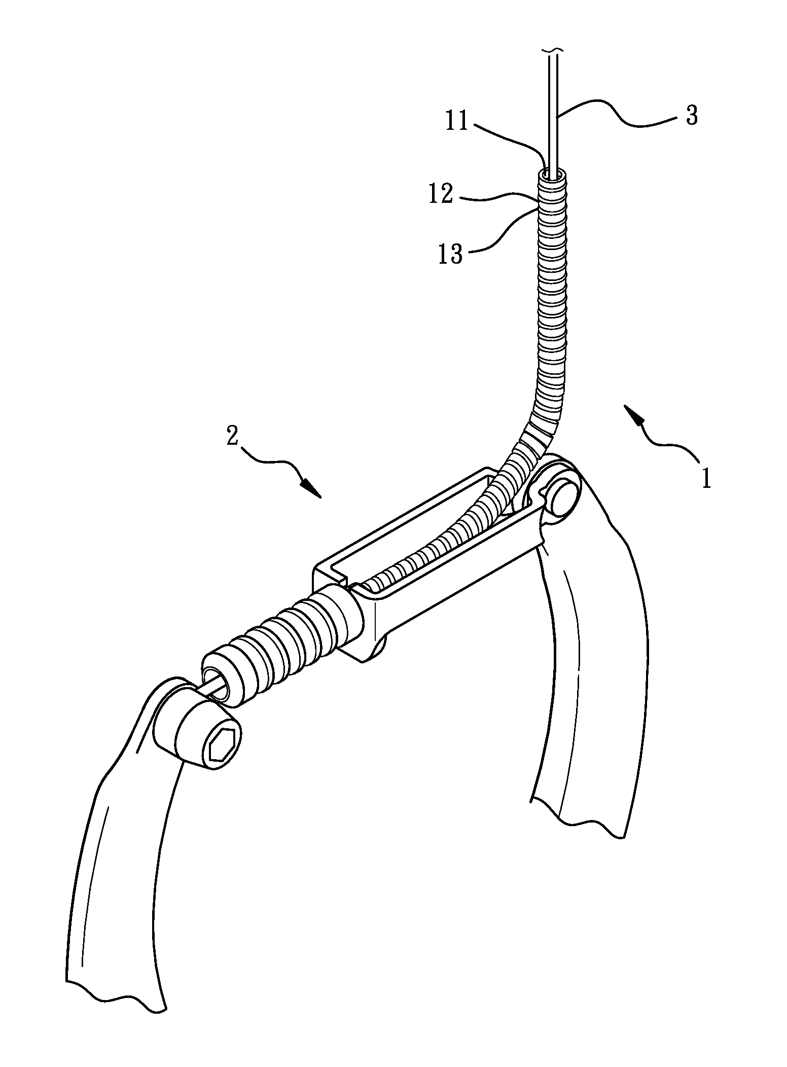 Tube structure for bicycle cable