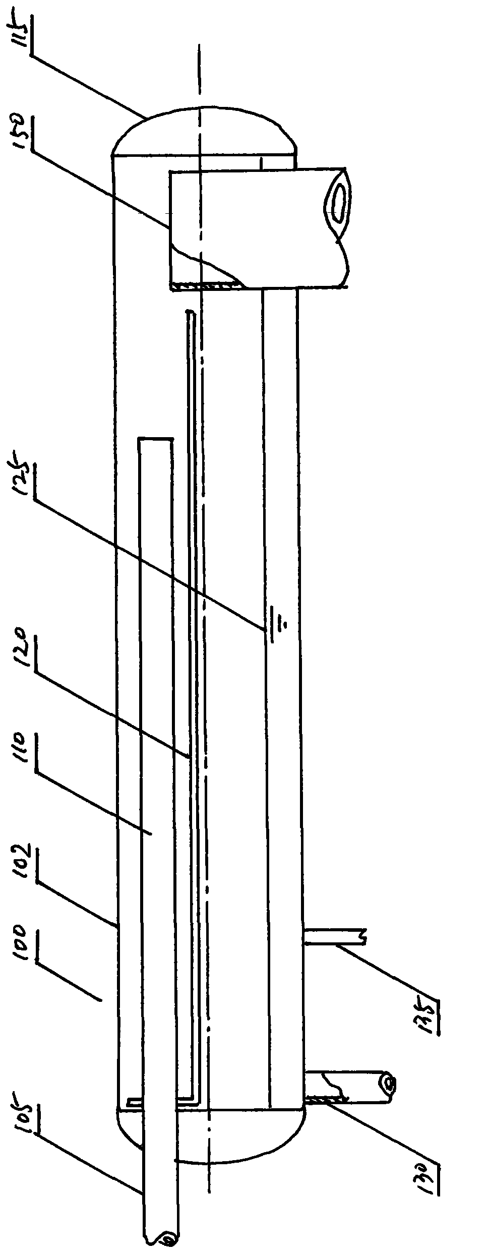 Low-position straight heating machine